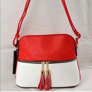 Bicolor Lunar Dome Crossbody Bag
